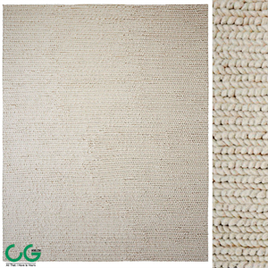 Braided wool rug